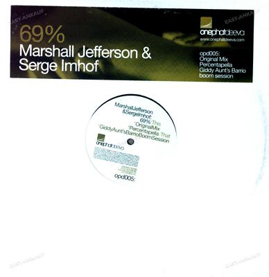 Marshall Jefferson & Serge Imhof - 69% Maxi 2002 (VG+/VG+) '