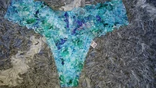 NeW Vs all over lace thong Panty Size small multi floral 