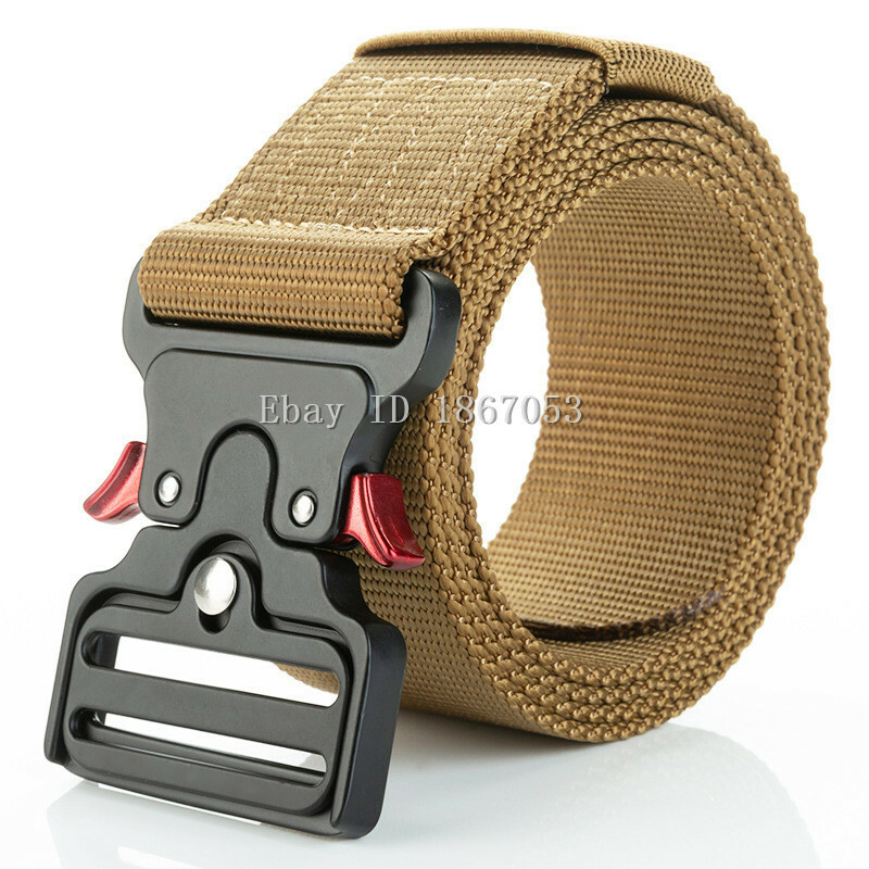 Men's Tactcal Mltary Belt Adjustable Buckle Gun Belt Quck Release