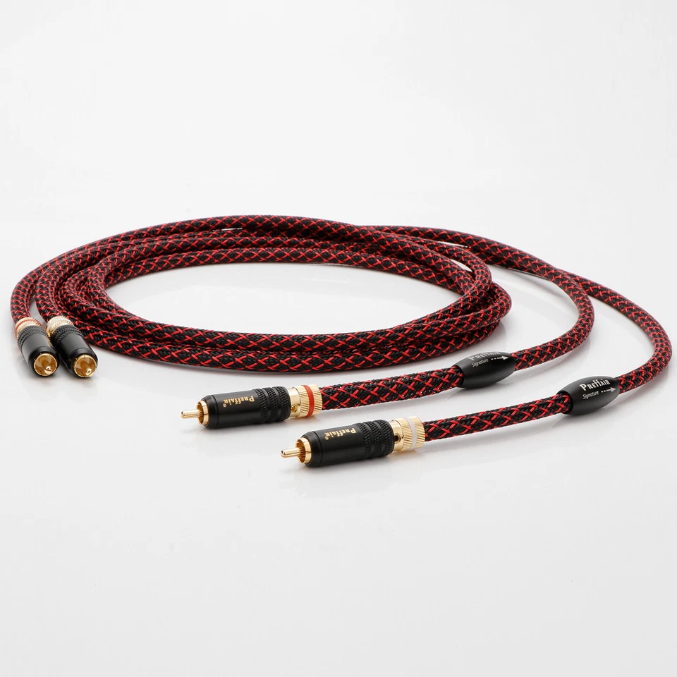 Pair Audiophile Hifi RCA Audio Cable Pure Copper RCA to RCA Interconnect Cord - Image 4 of 4