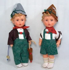Goebel Rubber Dolls 2 German Dolls Boys Lot of 2