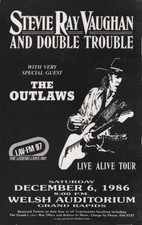 Stevie Ray Vaughan & The Outlaws 13" X 19" Concert Mini Poster Re-Print Photo