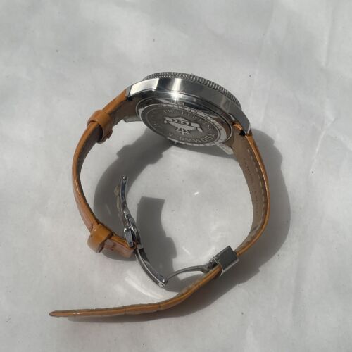 Thomas Sabo Unisex Watch Orange Silver Stainless Steel Leather Strap AIR WA0122 - Picture 6 of 13