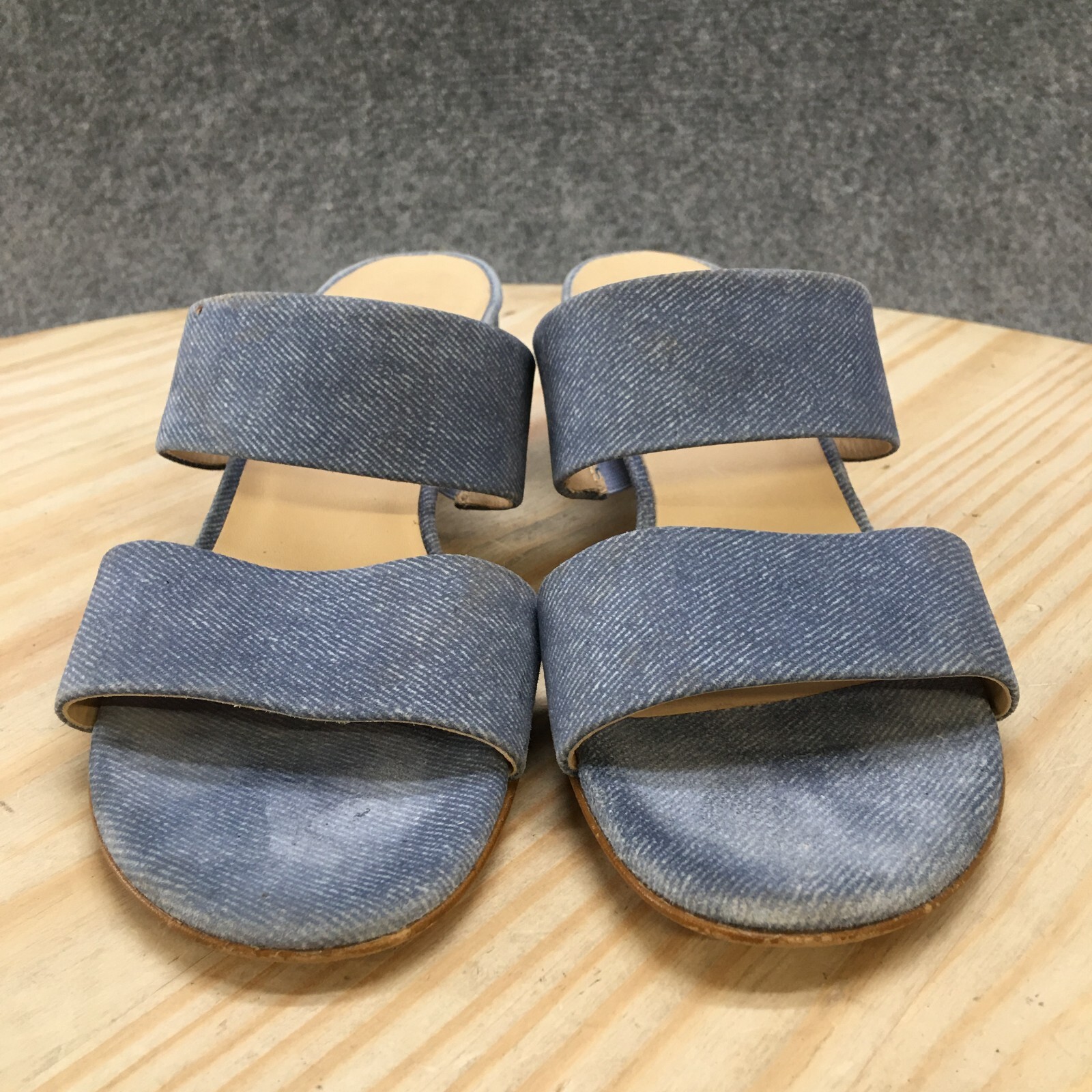 Paul Green Sandals Womens 36 Two Straps Blue Fabric B… Gem
