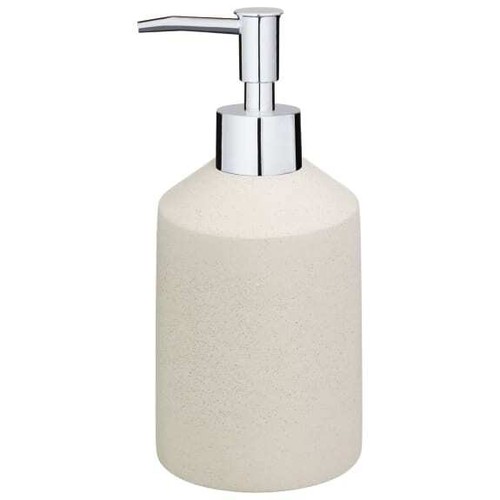 StunningStone Soap Dispenser With a Striking Stone Body and Sparkling Silver Lid - Picture 2 of 3