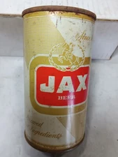 Jax juice pull tab  flat top beer can ,    EMPTY