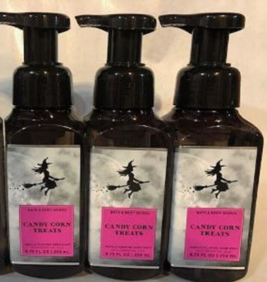 Bath & Body Works Candy Corn Treats Gentle Foaming Hand Soap 8.75 Oz x3