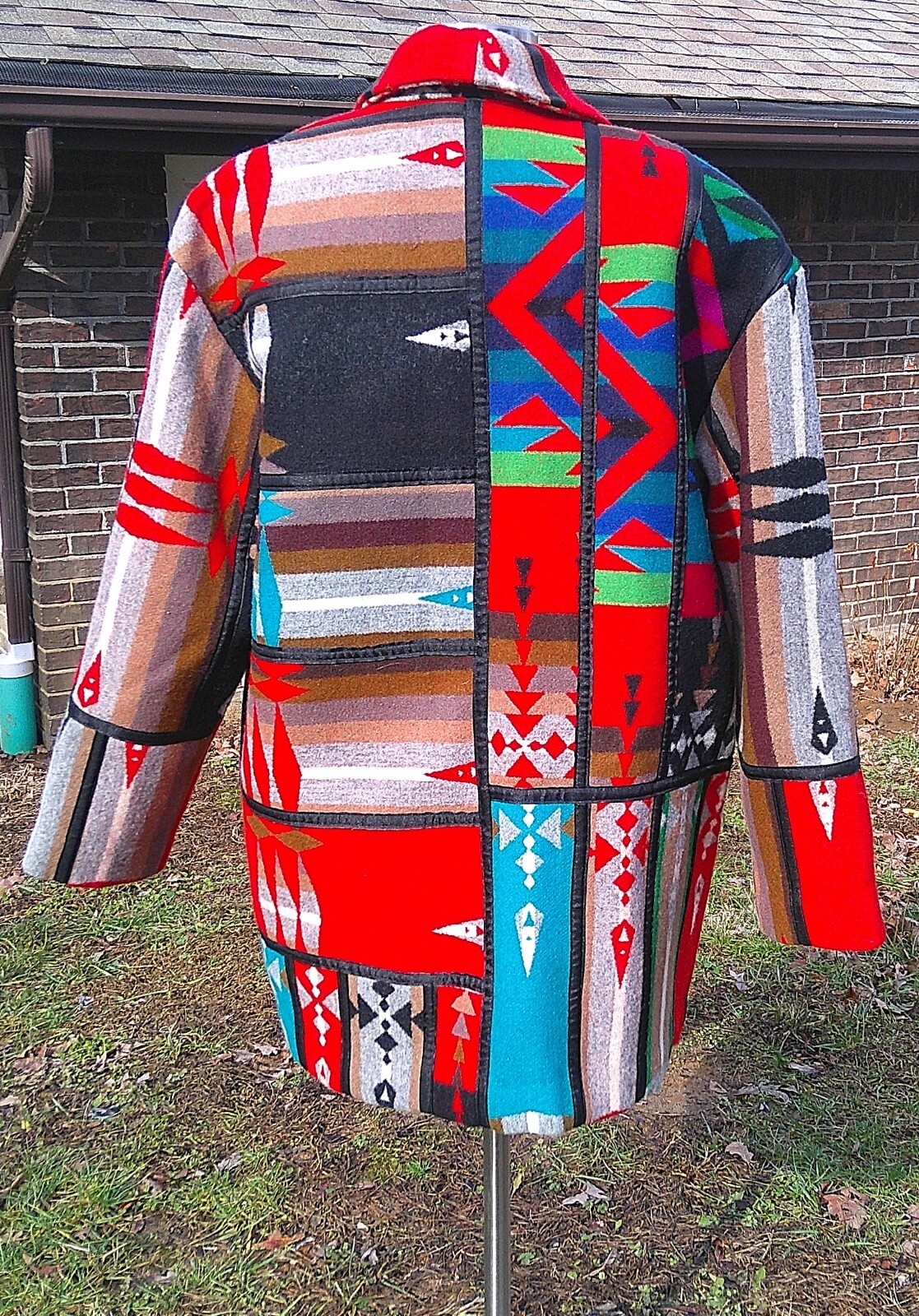 Handmade OOAK Pendleton Patchwork Blanket Wool Ja… - image 1