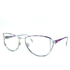 Metzler Eyeglasses Mod. 7350 768 Silver Multicolor plastic Frames 54[]16 130 mm