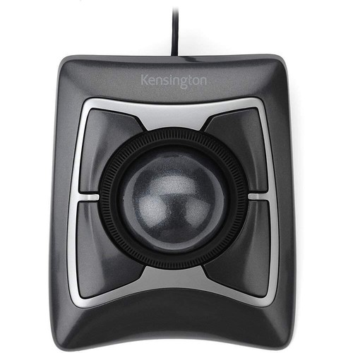 Black Silver Trackball Expert Mouse Optical Recreation Ball 1 Count - Picture 5 of 9