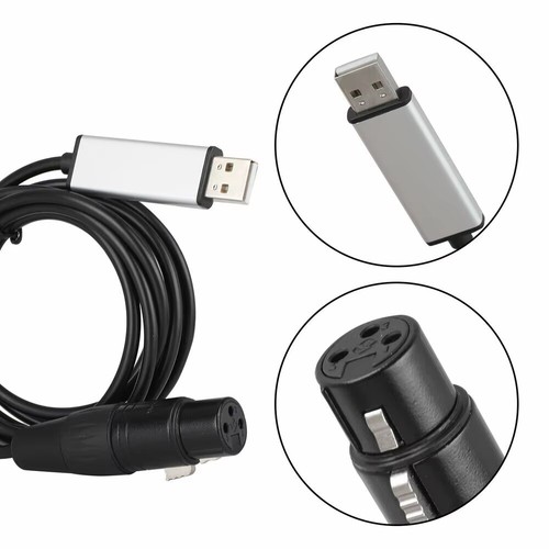 USB to DMX Interface Adapter DMX512 Stage Light Controller Cable For PC Disco - Picture 12 of 19