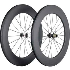 700C Race Road Bike Carbon Wheelset Clincher Basalt Braking Surface 88x25mm 24H