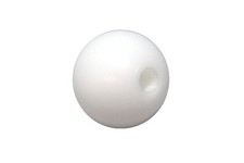 Delrin 50mm Round Shift Knob White Fits Universal 10x1.25 By Torque Solution