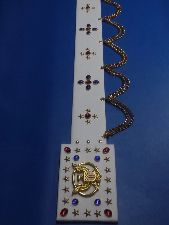 CINTURÓN MONO ESTILO ELVIS con DISEÑO ÁGUILA AMERICANA. Foto 2 de 3