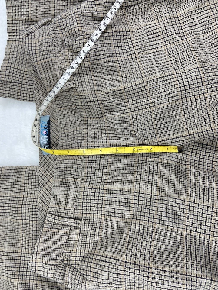 Pantalones de vestir Star City Juniors talla 9 pantalones de carrera tostados pierna recta calce suelto Foto 3 de 4