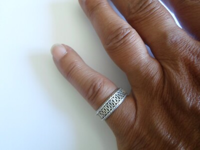 Bague En Argent Massif Taille 51 - Occasion, Anneau Simple