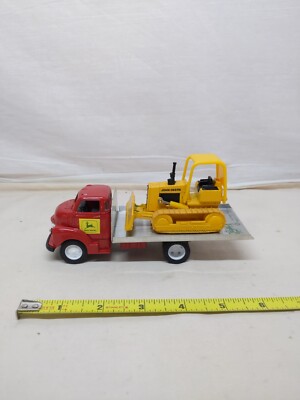 1/43 Ertl Farm Toy John Deere Dozer Twin Bridge 1993 Show Set
