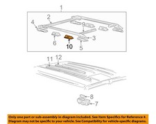 Gm Oem 85-05 Astro Roof Luggage Rack Luggage Carrier-side Support 12389979