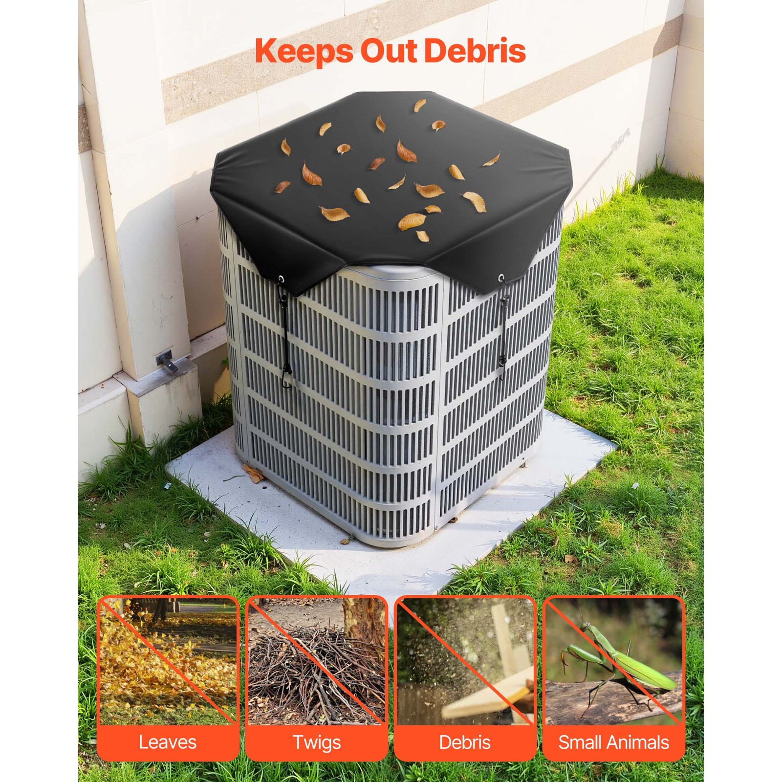 Uimoso 36x36 inch Universal Mesh Cover for Outdoor Air Conditioner Units