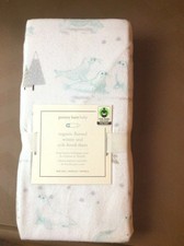 Disney Pottery barn Christmas Crib Toddler SHEET baby Holiday gift North pole