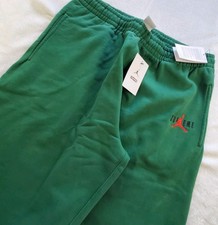 🟡NEW Supreme X Nike Air Jordan Sweatpants Green Men's Size XL HF0838-341 RARE🟡