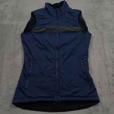 Velocio Vest Womens Small Blue Recon Full Zip Cycling Biking Pockets