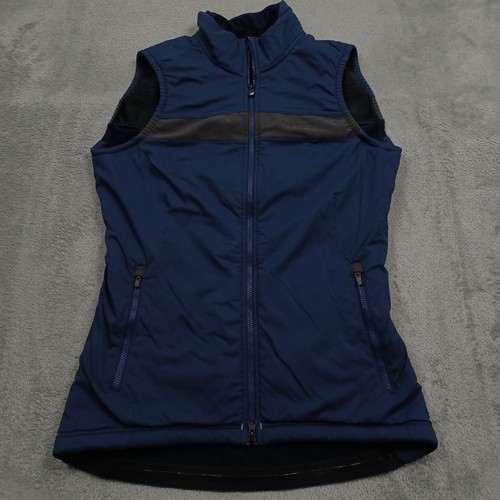 Velocio Vest Womens Small Blue Recon Full Zip Cycling Biking Pockets