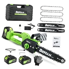 12-Inch Brushless Chainsaw, Cordless Chain saw,1000W Motor 12 inch Handheld