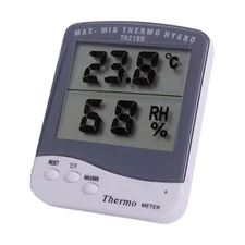 Digital Room Temperature Hygrometer Humidity Meter Clear Display Wall Mountable