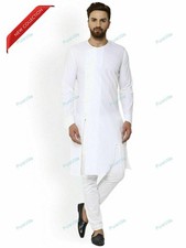 Mens Kurta Cotton Clothing Kurta Homewear Shirts Top Shirt Solid Kurta Indian