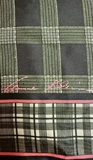 VTG Anne Klein Plaid Silk Scarf Old Money Quiet Luxury Preppy Country Club 80s
