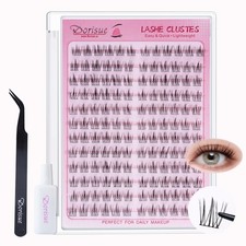 Dorisue Mega Cluster Lashes Kit 144PCS 8-14mm...
