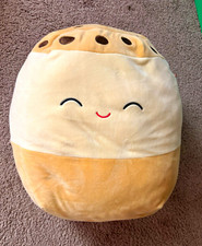 Squishmallows Beige Cream Bear Plush Toy, Med...