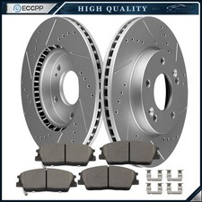 Front Rotors Ceramic Brake Pads Kit for Hyundai Venue 2020-2022 Kia Soul