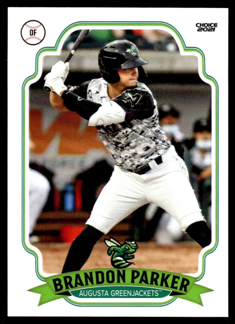2021 Brandon Parker Choice Minor League Rookie RC Augusta Greenjacksets