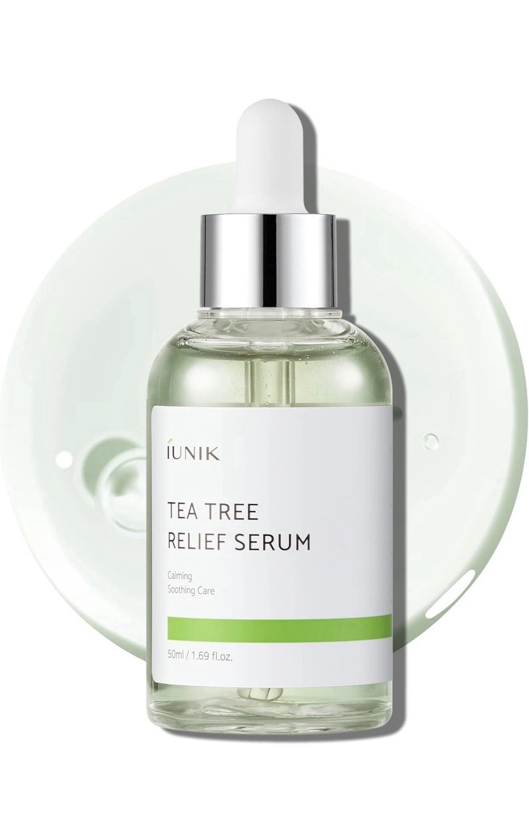 IUNIK Tea Tree Relief Serum 50ml - AUTHENTIC Korean Skincare Calm Breakouts - Image 2