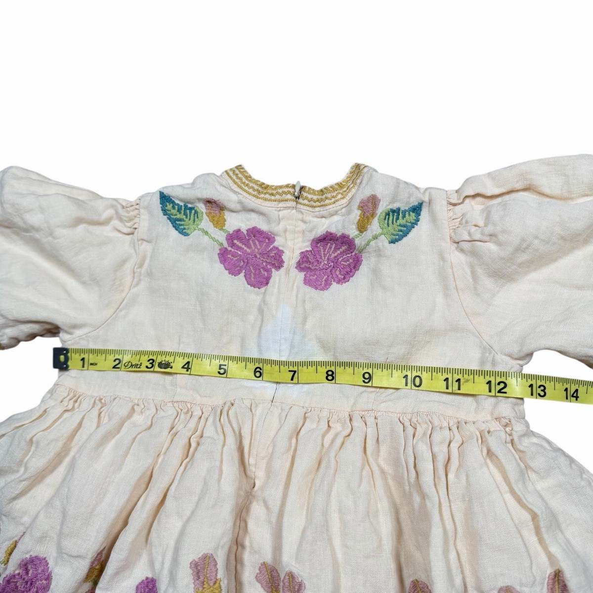 Apolina Kids Mya Dress in String 3-5 Years Floral Embroidered Boho
