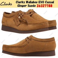 Clarks Wallabee EVO Casual Ginger Suede 26327788