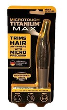Lighted LED Personal Precision Trimmer MicroTouch Titanium Max New