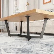 Metal Coffee Table Legs 18 Inch, Dual Use Furniture Desk Legs for End Table, ...