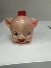Vintage 1940’s Celluloid Porky Pig tape measure Rolly Poly Hog So Cute
