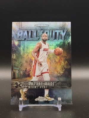 2025-26 Topps Chrome Dwayne Wade Ball of Duty Refractor Miami Heat BD-16