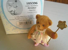 cherished teddies 105396 little twinkies October figurine