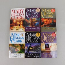 6pc Book Lot Mary Higgins Clark Suspense Mystery Thriller Paperback Novels #2173