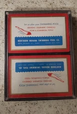 NORTHERN INDIANA SWIMMING POOL Double Deck of Playing Cards SEALED -NEW( bx 38)