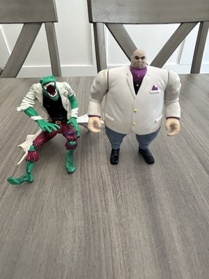 Vintage Spider Man Villains Action Figure Set: King Pin & The Alligator
