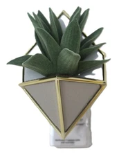 Bath & Body Works Succulent Wallflower Plug In Unit Diffuser Beige Gold New