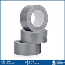 Heavy Duty Silver Gaffer Tape Water Resistant Multi Use 48mm x 45m 3 Pack 0.10 per metre