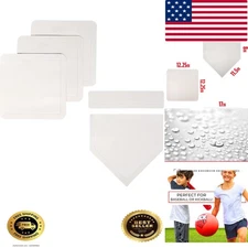 Throw Down MLB Baseball Bases with Home Plate & Pitcher's Rubber - Durable Set