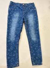 Vince Camuto Girl's Unicorn  Star Print Jeggings - Size 6X - Heart Detail